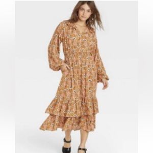 Universal Tread yellow floral maxi dress